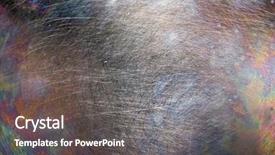  Presentation with metal - Colorful presentation theme enhanced with free technicial - scratched metal texture with interference backdrop and a  colored foreground