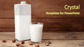  Presentation with box carton - Colorful presentation design enhanced with free templates - carton box and glass backdrop and a tawny brown colored foreground