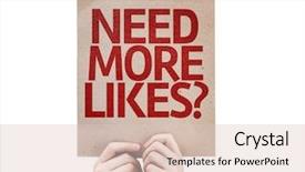  Presentation with free - Audience pleasing theme consisting of free templates - need more likes card isolated backdrop and a lemonade colored foreground