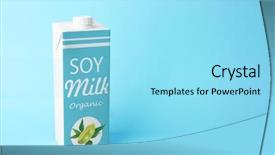  Presentation with soy - Slide set consisting of free templates - pack of soy milk background and a arctic colored foreground