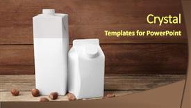  Presentation with simple - Amazing presentation theme having free templates - two simple milk boxes backdrop and a tawny brown colored foreground