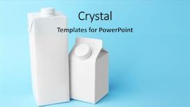  Presentation with milk - Beautiful slides featuring free templates - two simple milk boxes backdrop and a arctic colored foreground
