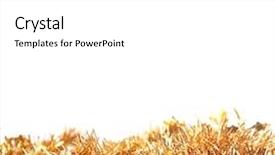  Presentation with golden christmas - PPT theme having autumncenterpiece - christmas golden chain background background and a white colored foreground