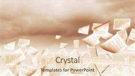  Presentation with flying - Amazing presentation theme having free themes - background conceptual image with papers backdrop and a  colored foreground