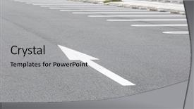  Presentation with parking lot - PPT layouts with free themes - empty parking lot in outdoor background and a light gray colored foreground