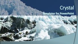  Presentation with glacier - Theme featuring free themes - high glacier in the cordilleras background and a ocean colored foreground