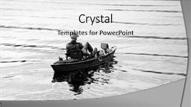  Presentation with outdoor activities - Presentation theme enhanced with free themes - silhouette of a fisherman background and a white colored foreground