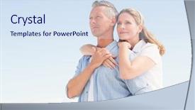  Presentation with time - Colorful presentation design enhanced with free thoughts - happy couple spending time together backdrop and a sky blue colored foreground