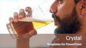  Presentation with alcohol energy drinks - Theme featuring free time - people drinks alcohol and leisure background and a tawny brown colored foreground