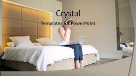  Presentation with free - Audience pleasing PPT theme consisting of free time in the bedroom backdrop and a  colored foreground