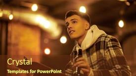  Presentation with order - Presentation theme having free-time-lifestyle-a-modern background and a tawny brown colored foreground