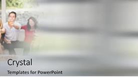  Presentation with celebration - Slide deck featuring free transitions - people at home having fun background and a  colored foreground