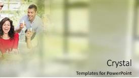  Presentation with people of the past - Cool new slide deck with free transitions - people having fun celebration party backdrop and a  colored foreground