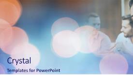  Presentation with diner party - Slide set with free transitions - people having fun celebration party background and a  colored foreground