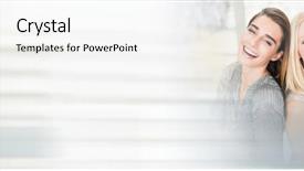  Presentation with celebration - Beautiful PPT layouts featuring free transitions - women having fun celebration party backdrop and a white colored foreground