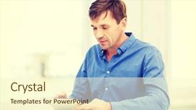  Presentation with learning technology - Beautiful slides featuring tv computer free - technology and lifestyle distance learning backdrop and a cream colored foreground