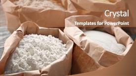  Presentation with flour - Presentation design enhanced with free typing - paper bags with different types background and a coral colored foreground