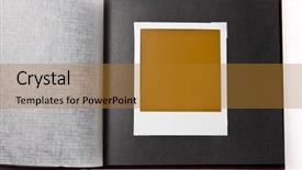  Presentation with photo album - Presentation consisting of free visualization - localized blank photo background and a  colored foreground