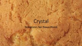  Presentation with cookie run - Theme consisting of free wallpaper - delicious oatmeal cookie closeup background and a gold colored foreground