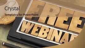  Presentation with cup coffee - PPT theme enhanced with beautiful rock formation - hoodoos in bryce canyon national park utah usa background and a gold colored foreground