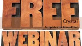  Presentation with red banner - Cool new PPT theme with free webinar banner - internet communication backdrop and a red colored foreground