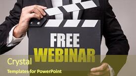  Presentation with free - Audience pleasing presentation consisting of free webinar backdrop and a tawny brown colored foreground