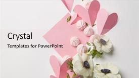  Presentation with valentines day - Cool new theme with free heart shape background - valentines day concept backdrop and a lemonade colored foreground