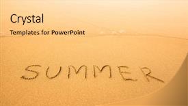  Presentation with wave - Slide set featuring shymbulak ski resort at early autumn time cableway in the mountains almaty kazakhstan 2016 background and a tawny brown colored foreground