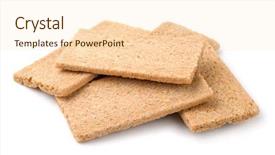  Presentation with free food - Amazing presentation theme having free whole food - group of crispbreads isolated backdrop and a lemonade colored foreground