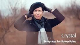  Presentation with walking - Slide set with 1040 tax form with sticky background and a light gray colored foreground