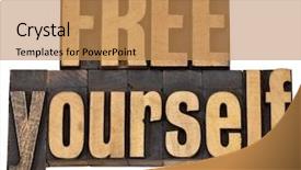  Presentation with spiritual - Slides featuring free yourself - spiritual concept - isolated background and a coral colored foreground