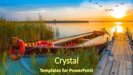  Presentation with nature sunset of colors - Presentation consisting of free reflection - colorful sunset over the wooden background and a tawny brown colored foreground