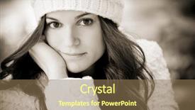  Presentation with camera - Audience pleasing slides consisting of freechristmas - young beautiful woman staring backdrop and a violet colored foreground