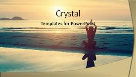  Presentation with mental wellbeing healthy lifestyle balance - Beautiful PPT layouts featuring freedom india - yoga silhouette fitness and healthy backdrop and a blonde colored foreground