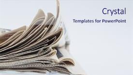  Presentation with newspapers - Audience pleasing slides consisting of freedom information - various newspapers backdrop and a sky blue colored foreground