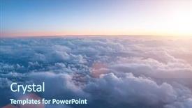  Presentation with freedom - Amazing presentation theme having freedom wings - beautiful sunset or sunrise backdrop and a ocean colored foreground