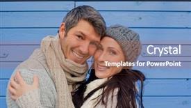  Presentation with free nature - Presentation having freedom background and a coral colored foreground