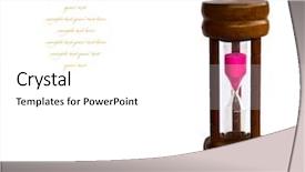  Presentation with background - Audience pleasing PPT theme consisting of freefalling - hourglass isolated on white background backdrop and a white colored foreground