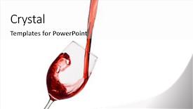  Presentation with white wine and red - Audience pleasing presentation design consisting of free burgundy - glass of red wine backdrop and a  colored foreground