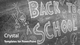  Presentation with back to school virtually - Colorful theme enhanced with freehand drawing back to school backdrop and a gray colored foreground