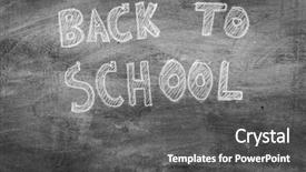  Presentation with welcome back - Presentation theme having freehand drawing back to school background and a dark gray colored foreground