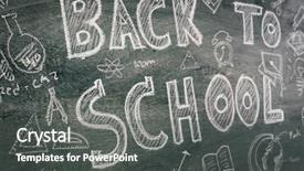  Presentation with back school - Amazing PPT layouts having freehand drawing back to school backdrop and a dark gray colored foreground