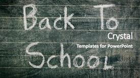  Presentation with words back to school - PPT layouts consisting of freehand drawing back to school background and a gray colored foreground