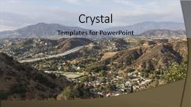  Presentation with freeway - PPT theme featuring freeway near los angel background and a light blue colored foreground