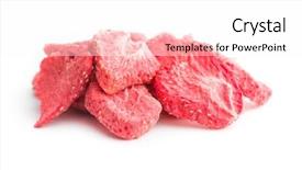  Presentation with phytotherapie set healing herbs dried - Audience pleasing slides consisting of processing preserves - freeze dried strawberry slices isolated backdrop and a  colored foreground