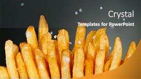  Presentation with french fries - Audience pleasing slides consisting of freeze-motion-detail-shot backdrop and a dark gray colored foreground