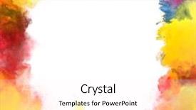  Presentation with dust - Colorful presentation design enhanced with freeze motion of colored dust backdrop and a pink colored foreground