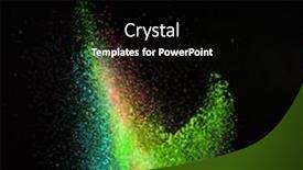  Presentation with dust - Theme enhanced with freeze motion of colored dust explosion isolated on black background background and a black colored foreground