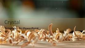  Presentation with freeze - Slide deck with freeze-motion-of-falling-sawdust background and a coral colored foreground