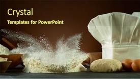  Presentation with yeast - Presentation theme consisting of freeze-motion-of-falling-yeast background and a wine colored foreground